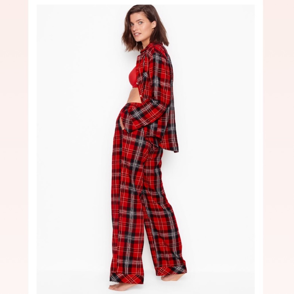 Victoria’s Secret shimmer flannel PJ set - Picture 3 of 16